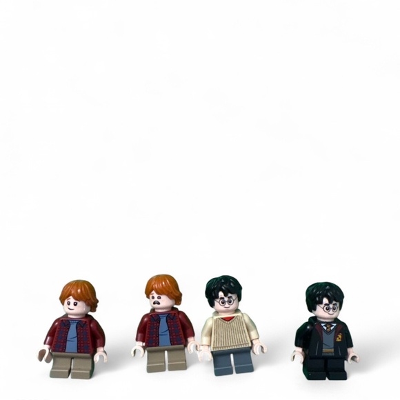 LEGO Harry Potter Minifigures Lot Ron Weasley x2 & Harry Potter x2 - Picture 1 of 2